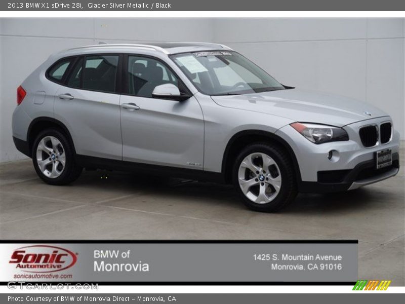 Glacier Silver Metallic / Black 2013 BMW X1 sDrive 28i