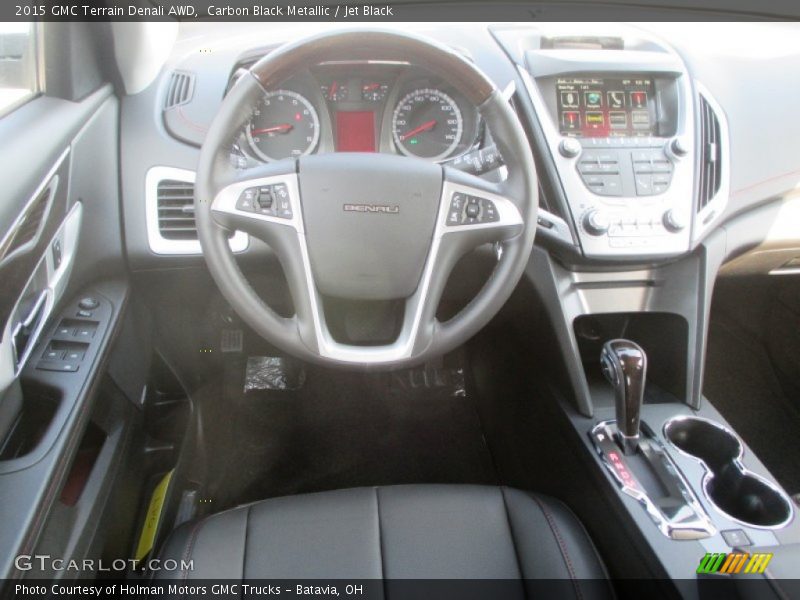 Carbon Black Metallic / Jet Black 2015 GMC Terrain Denali AWD