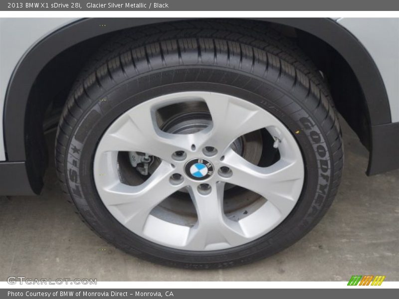 Glacier Silver Metallic / Black 2013 BMW X1 sDrive 28i