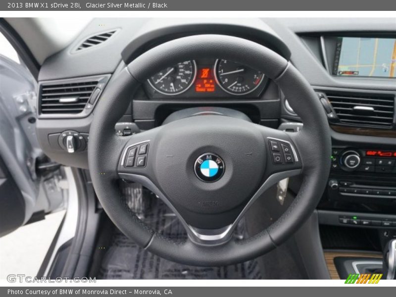 Glacier Silver Metallic / Black 2013 BMW X1 sDrive 28i
