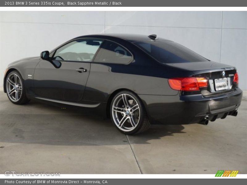 Black Sapphire Metallic / Black 2013 BMW 3 Series 335is Coupe