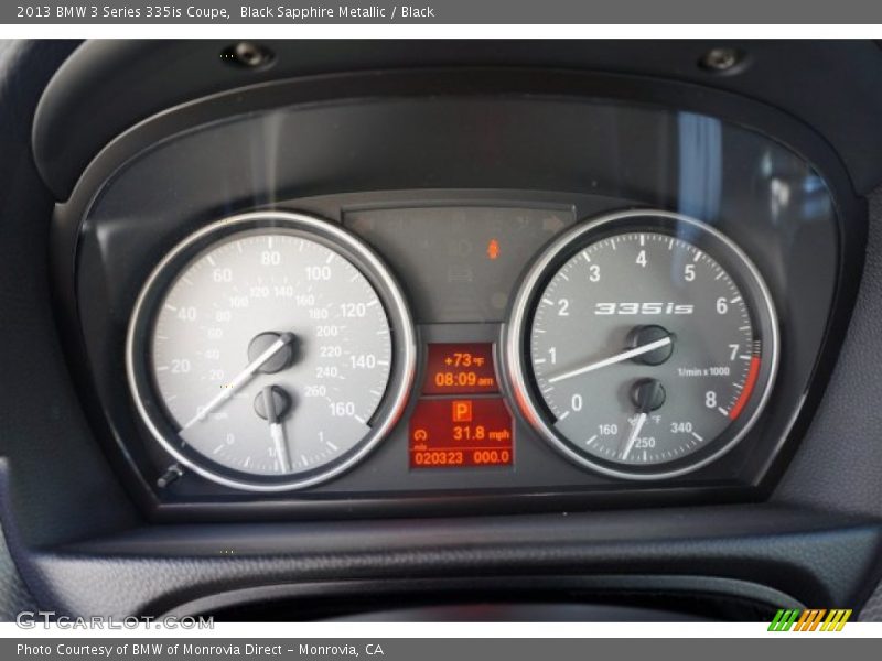 Black Sapphire Metallic / Black 2013 BMW 3 Series 335is Coupe