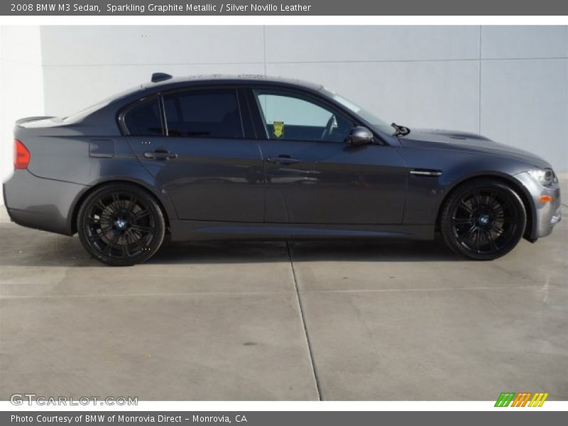 Sparkling Graphite Metallic / Silver Novillo Leather 2008 BMW M3 Sedan