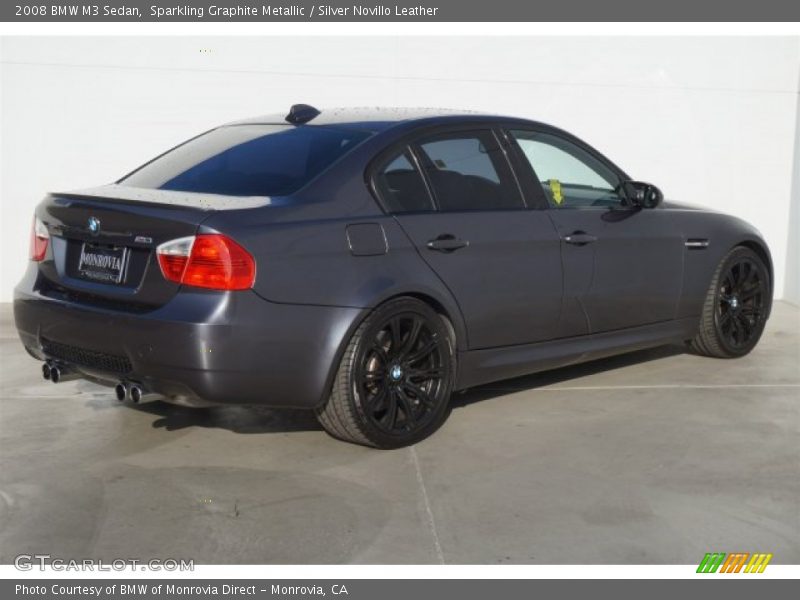 Sparkling Graphite Metallic / Silver Novillo Leather 2008 BMW M3 Sedan