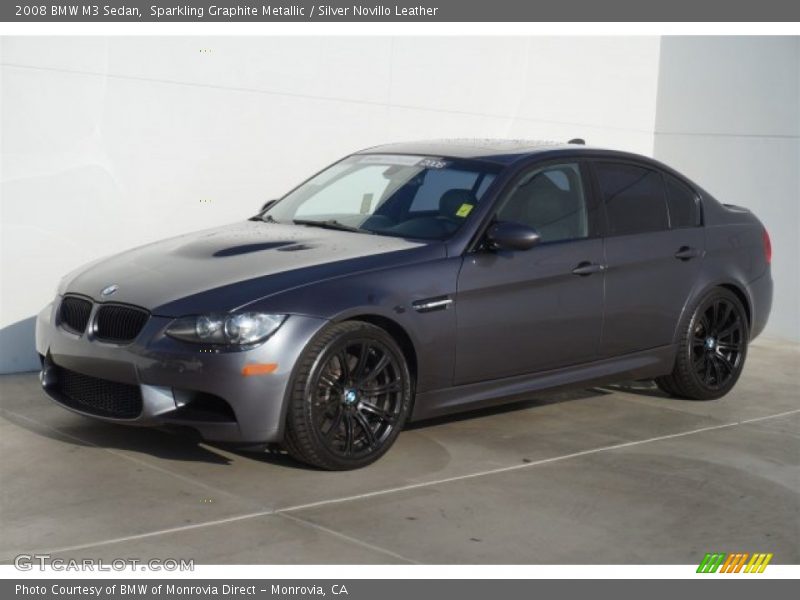 Sparkling Graphite Metallic / Silver Novillo Leather 2008 BMW M3 Sedan