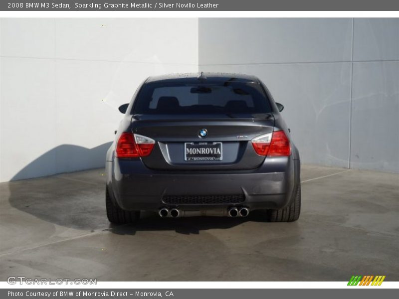 Sparkling Graphite Metallic / Silver Novillo Leather 2008 BMW M3 Sedan