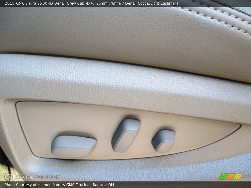 Summit White / Denali Cocoa/Light Cashmere 2015 GMC Sierra 3500HD Denali Crew Cab 4x4