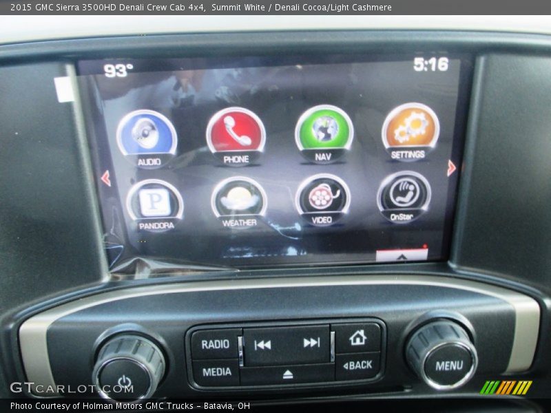 Summit White / Denali Cocoa/Light Cashmere 2015 GMC Sierra 3500HD Denali Crew Cab 4x4