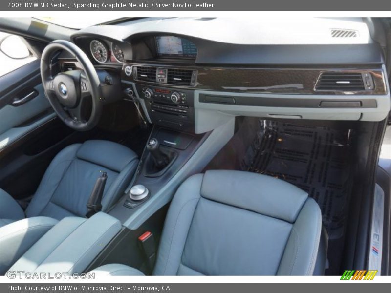 Sparkling Graphite Metallic / Silver Novillo Leather 2008 BMW M3 Sedan