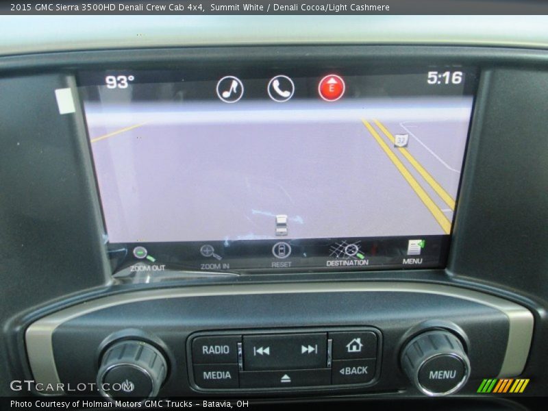 Summit White / Denali Cocoa/Light Cashmere 2015 GMC Sierra 3500HD Denali Crew Cab 4x4