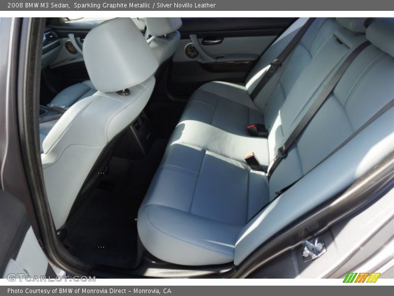 Sparkling Graphite Metallic / Silver Novillo Leather 2008 BMW M3 Sedan