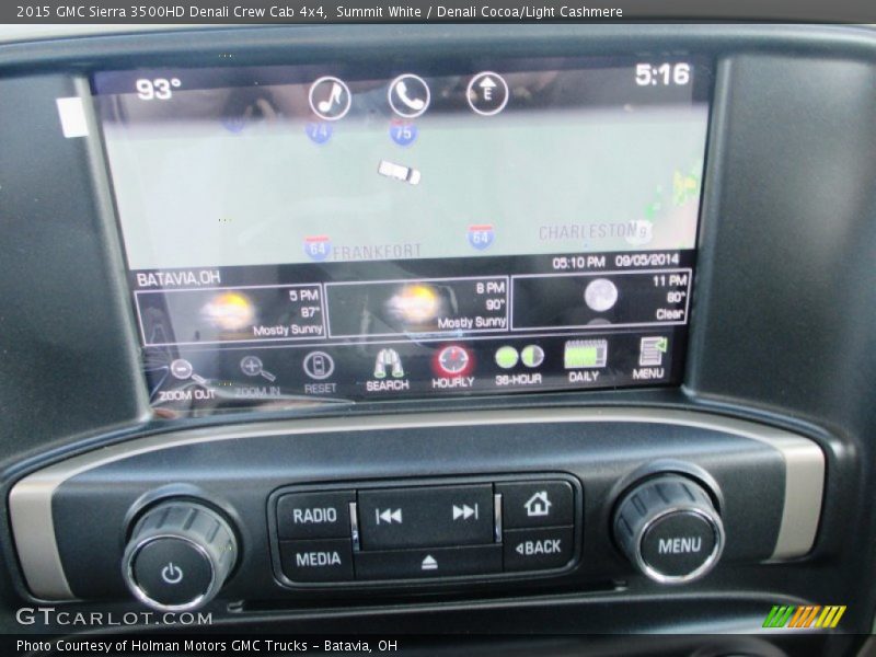 Summit White / Denali Cocoa/Light Cashmere 2015 GMC Sierra 3500HD Denali Crew Cab 4x4