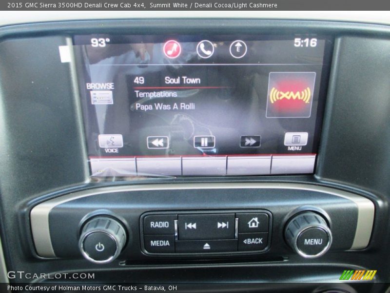 Summit White / Denali Cocoa/Light Cashmere 2015 GMC Sierra 3500HD Denali Crew Cab 4x4