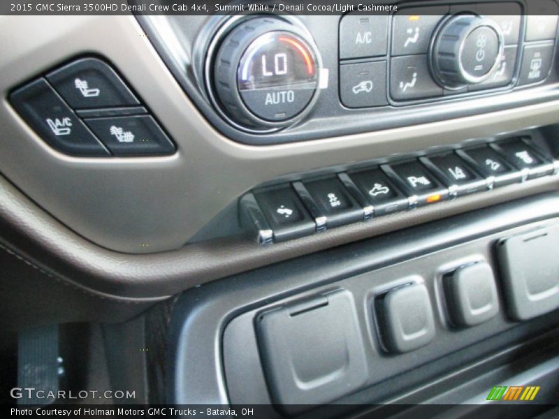 Summit White / Denali Cocoa/Light Cashmere 2015 GMC Sierra 3500HD Denali Crew Cab 4x4