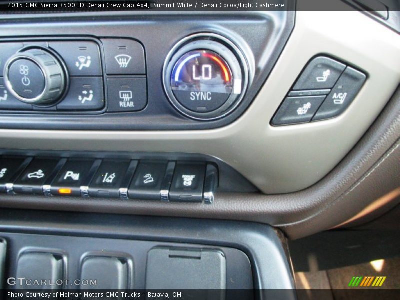 Summit White / Denali Cocoa/Light Cashmere 2015 GMC Sierra 3500HD Denali Crew Cab 4x4