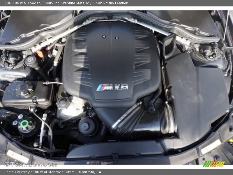 Sparkling Graphite Metallic / Silver Novillo Leather 2008 BMW M3 Sedan