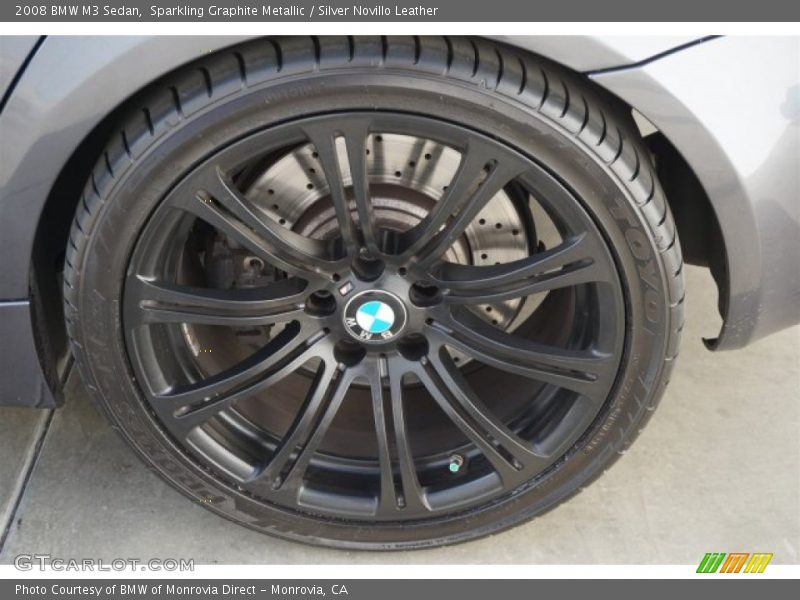 Sparkling Graphite Metallic / Silver Novillo Leather 2008 BMW M3 Sedan