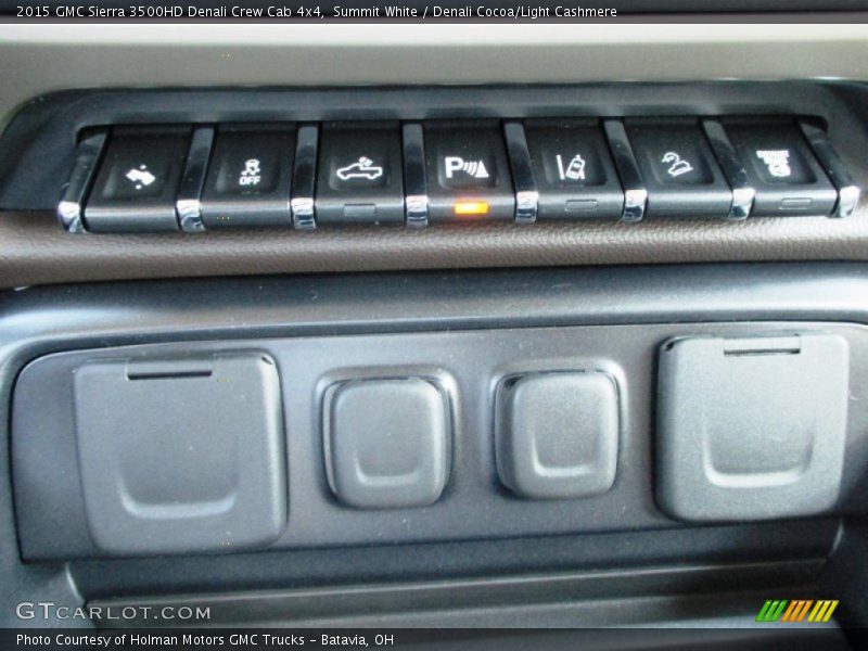 Summit White / Denali Cocoa/Light Cashmere 2015 GMC Sierra 3500HD Denali Crew Cab 4x4