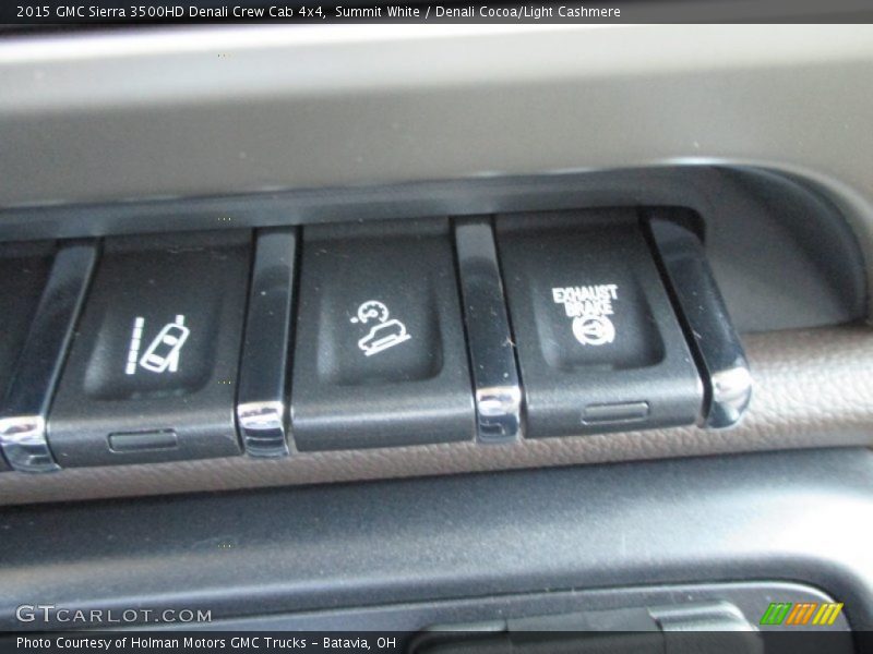 Summit White / Denali Cocoa/Light Cashmere 2015 GMC Sierra 3500HD Denali Crew Cab 4x4