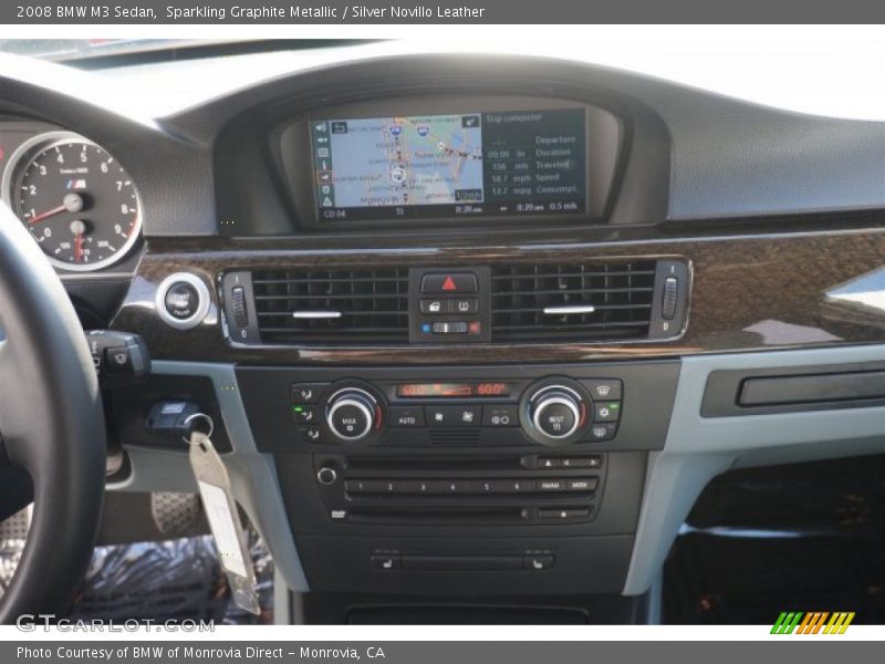 Sparkling Graphite Metallic / Silver Novillo Leather 2008 BMW M3 Sedan