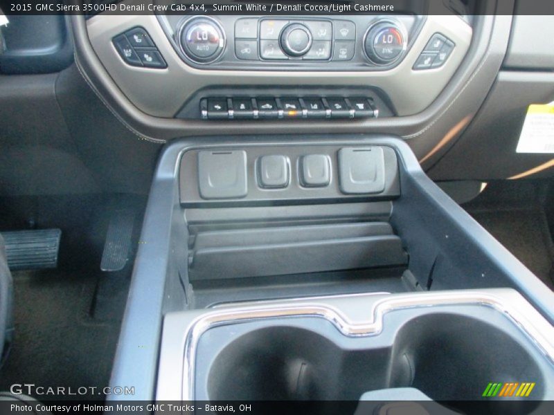 Summit White / Denali Cocoa/Light Cashmere 2015 GMC Sierra 3500HD Denali Crew Cab 4x4
