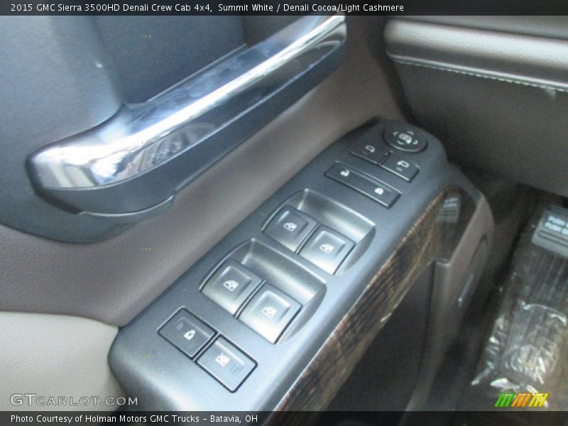 Summit White / Denali Cocoa/Light Cashmere 2015 GMC Sierra 3500HD Denali Crew Cab 4x4