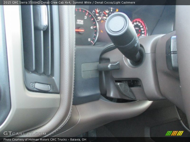 Summit White / Denali Cocoa/Light Cashmere 2015 GMC Sierra 3500HD Denali Crew Cab 4x4