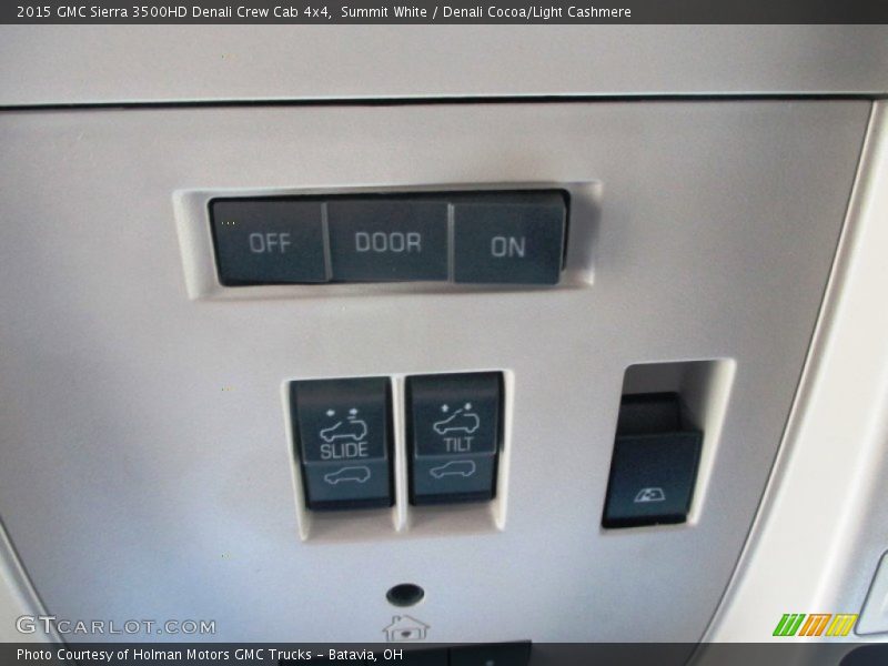Summit White / Denali Cocoa/Light Cashmere 2015 GMC Sierra 3500HD Denali Crew Cab 4x4