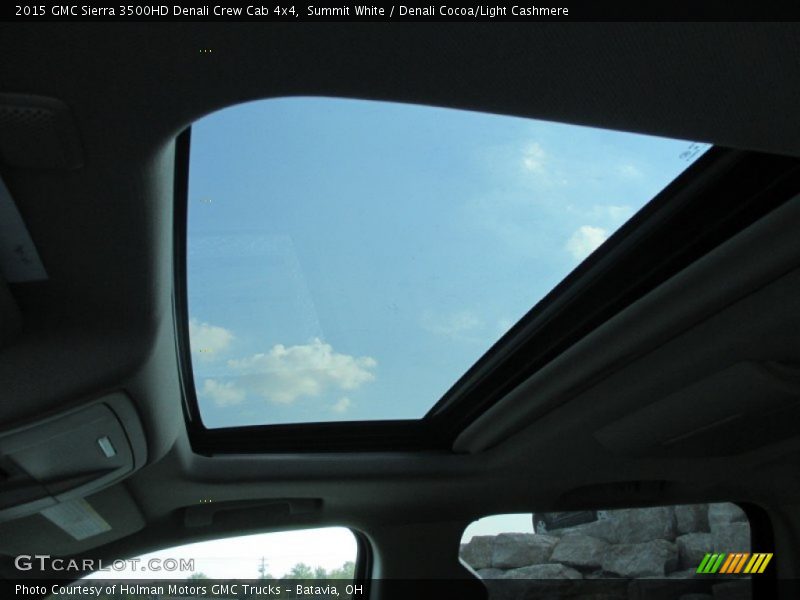 Summit White / Denali Cocoa/Light Cashmere 2015 GMC Sierra 3500HD Denali Crew Cab 4x4