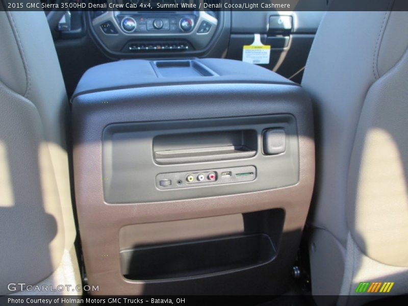 Summit White / Denali Cocoa/Light Cashmere 2015 GMC Sierra 3500HD Denali Crew Cab 4x4
