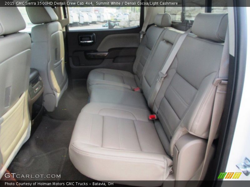 Summit White / Denali Cocoa/Light Cashmere 2015 GMC Sierra 3500HD Denali Crew Cab 4x4