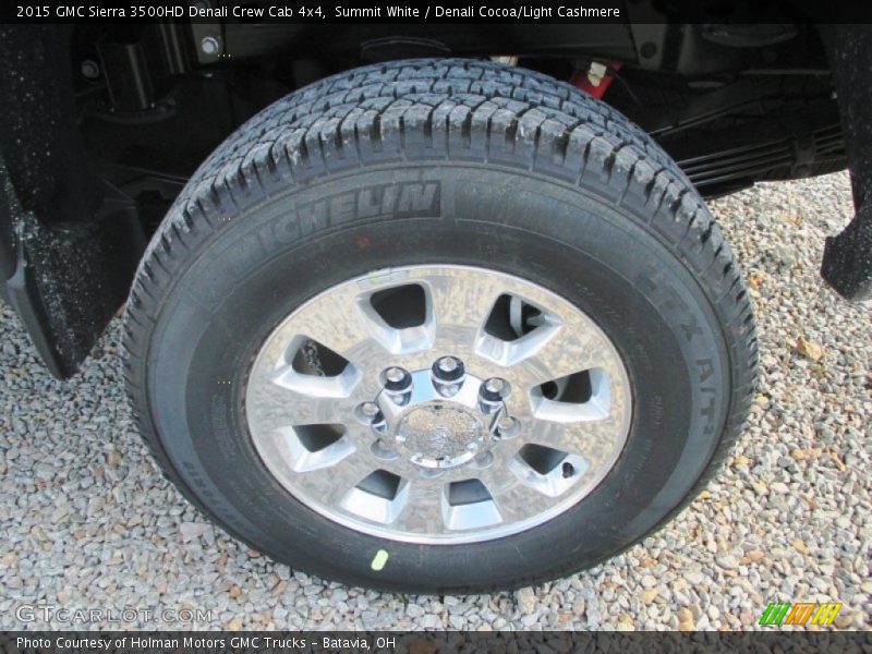 Summit White / Denali Cocoa/Light Cashmere 2015 GMC Sierra 3500HD Denali Crew Cab 4x4