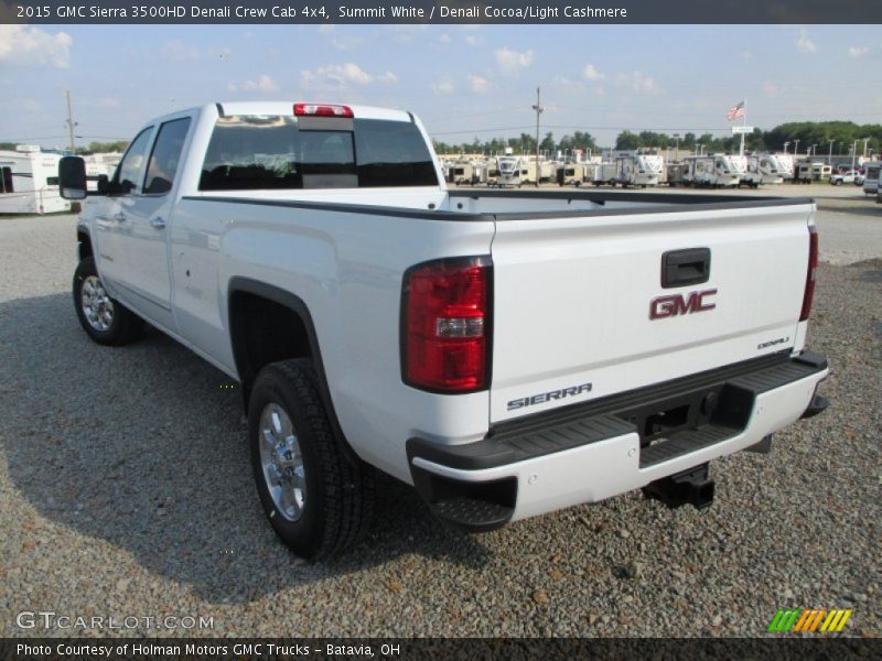 Summit White / Denali Cocoa/Light Cashmere 2015 GMC Sierra 3500HD Denali Crew Cab 4x4