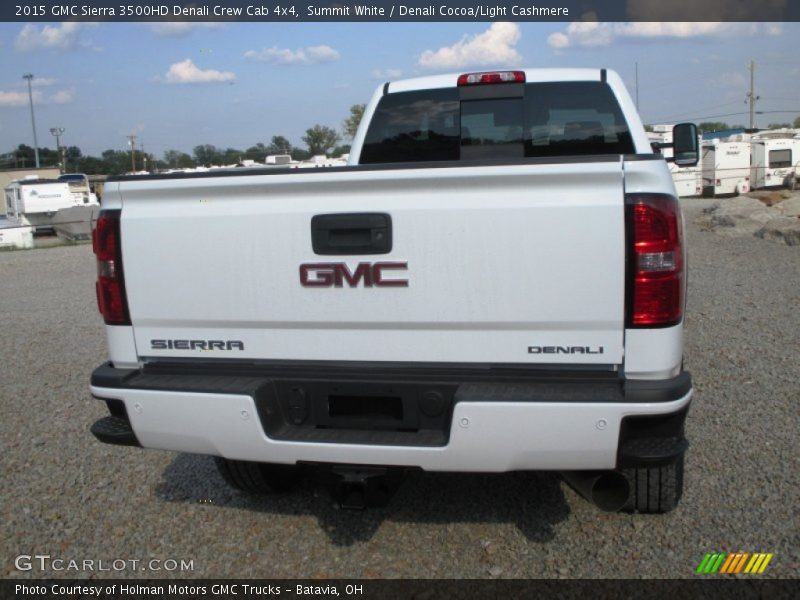 Summit White / Denali Cocoa/Light Cashmere 2015 GMC Sierra 3500HD Denali Crew Cab 4x4