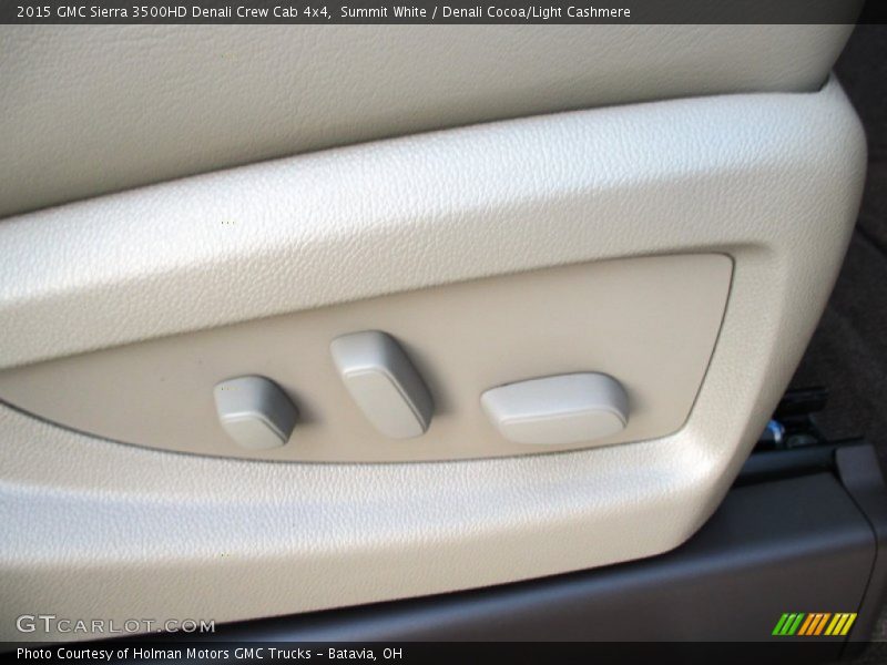 Summit White / Denali Cocoa/Light Cashmere 2015 GMC Sierra 3500HD Denali Crew Cab 4x4