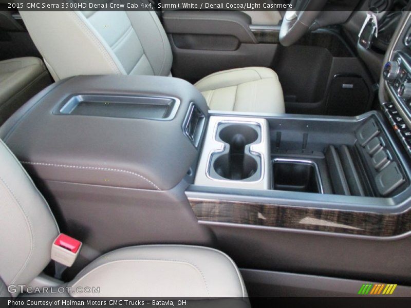Summit White / Denali Cocoa/Light Cashmere 2015 GMC Sierra 3500HD Denali Crew Cab 4x4