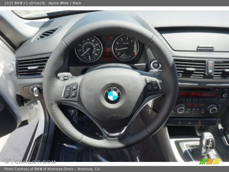 Alpine White / Black 2015 BMW X1 sDrive28i