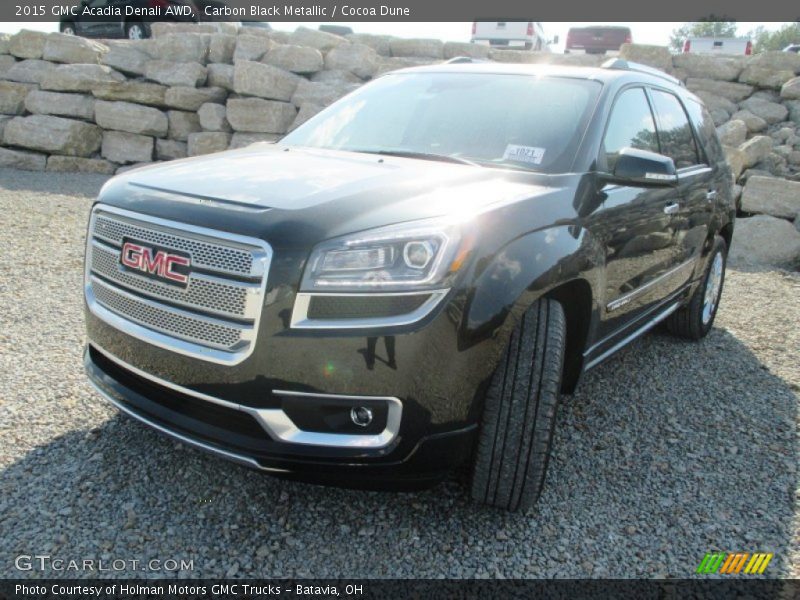Carbon Black Metallic / Cocoa Dune 2015 GMC Acadia Denali AWD