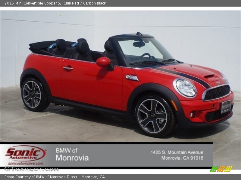Chili Red / Carbon Black 2015 Mini Convertible Cooper S