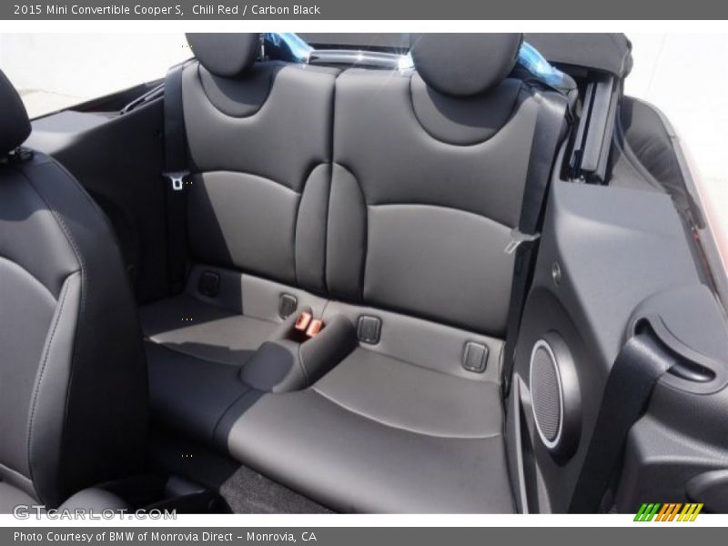 Rear Seat of 2015 Convertible Cooper S