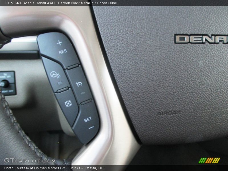 Carbon Black Metallic / Cocoa Dune 2015 GMC Acadia Denali AWD