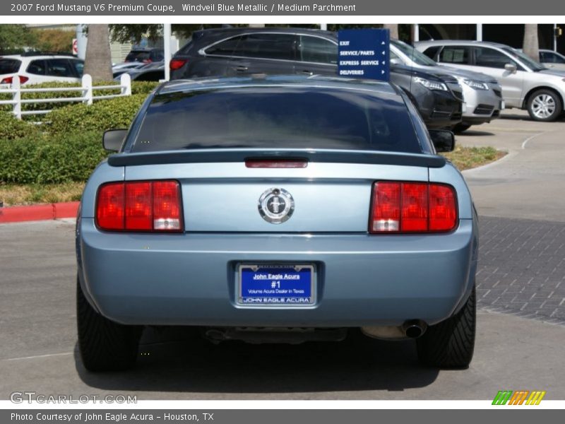 Windveil Blue Metallic / Medium Parchment 2007 Ford Mustang V6 Premium Coupe