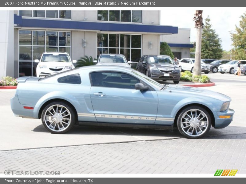 Windveil Blue Metallic / Medium Parchment 2007 Ford Mustang V6 Premium Coupe