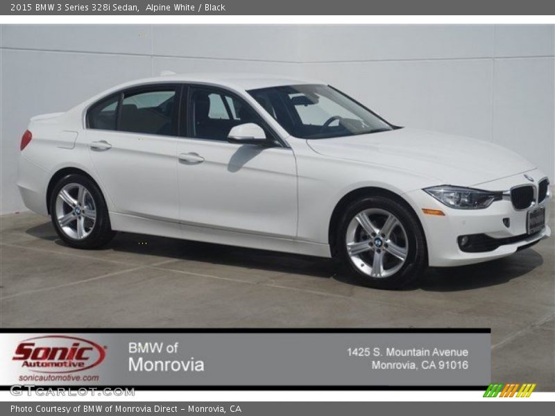 Alpine White / Black 2015 BMW 3 Series 328i Sedan