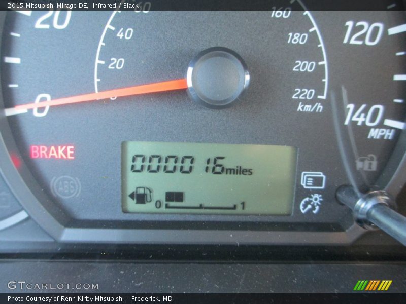 Infrared / Black 2015 Mitsubishi Mirage DE