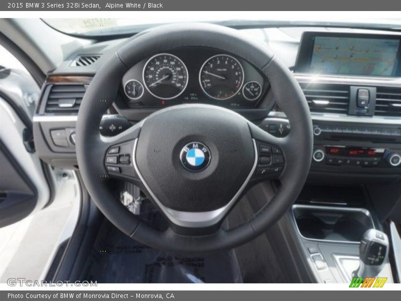 Alpine White / Black 2015 BMW 3 Series 328i Sedan