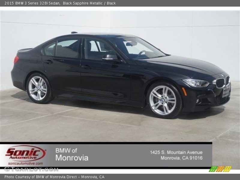 Black Sapphire Metallic / Black 2015 BMW 3 Series 328i Sedan