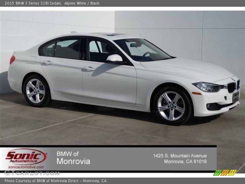 Alpine White / Black 2015 BMW 3 Series 328i Sedan