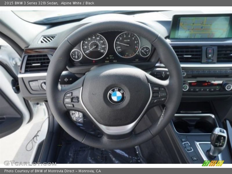 Alpine White / Black 2015 BMW 3 Series 328i Sedan