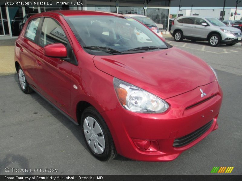 Infrared / Black 2015 Mitsubishi Mirage DE
